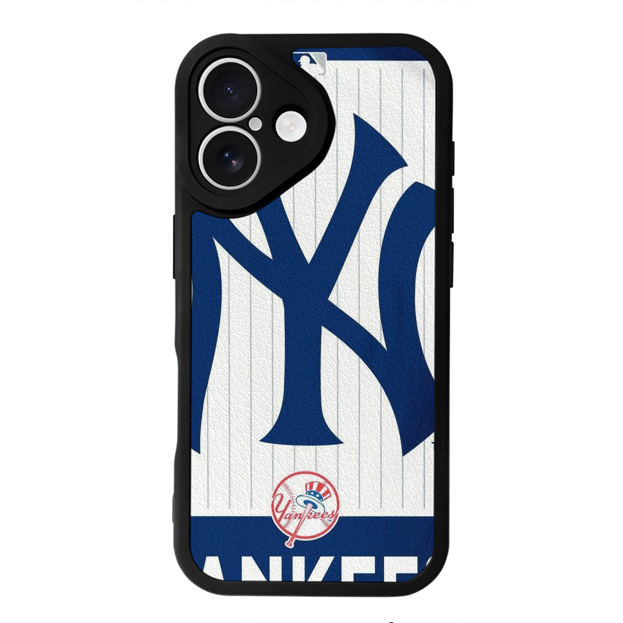 New York Yankees 130 IPhone 16 Silicone Leather Case – UV Print, Lambskin Texture – Perfect Fit, Wireless Charging Compatible, Scratch Resistant, Precise Cutouts – Stylish Protection For IPhone 16